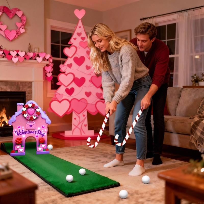 Party Games Golf - Gingerbreads Golf Oyun Seti Sevgililer Günü