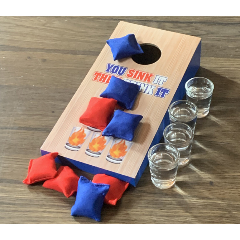 Party Games Kids Outdoor - 1 takım ahşap fırlatma oyun tahtası