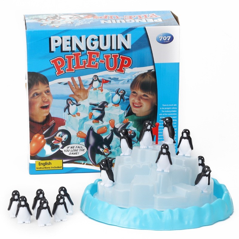 Party Games Adult Birthday - Buzdağı Yığılmış Penguen Dengeli Oyuncaklar Tahta