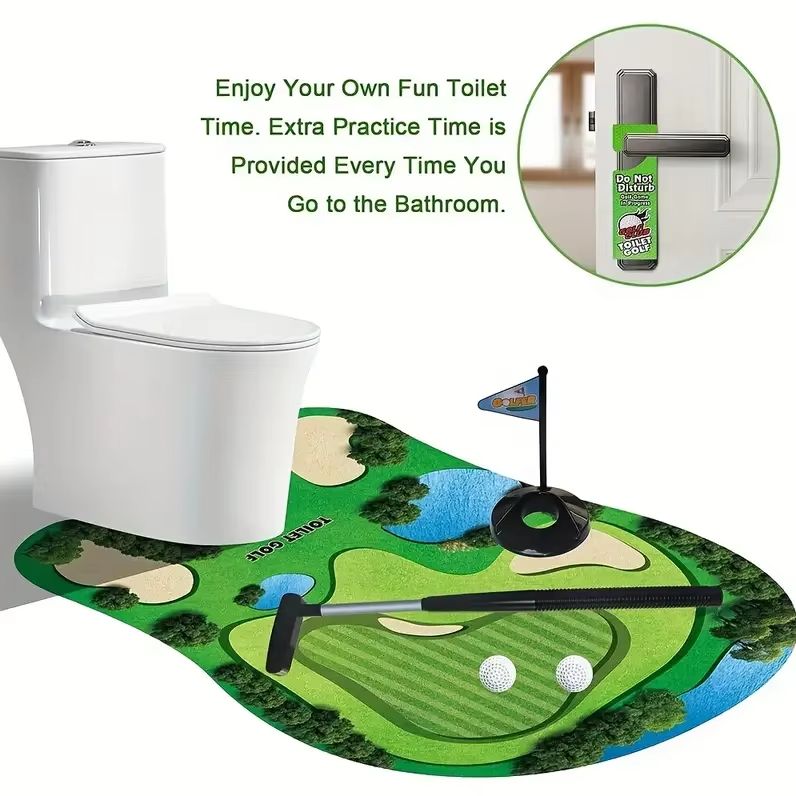Party Games Golf - mini tuvalet golf oyuncak seti -