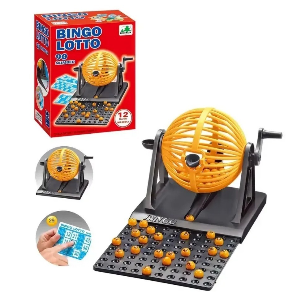 Party Games Juegos De Mesa - Lüks Bingo Oyun Seti, Kafesli Bingo