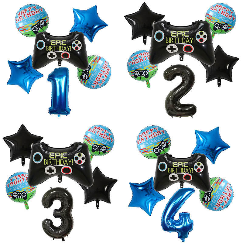 6 adet Gamepad Boy Oyun Folyo  - Party Games Kids Birthday incelemesi ve fiyatı