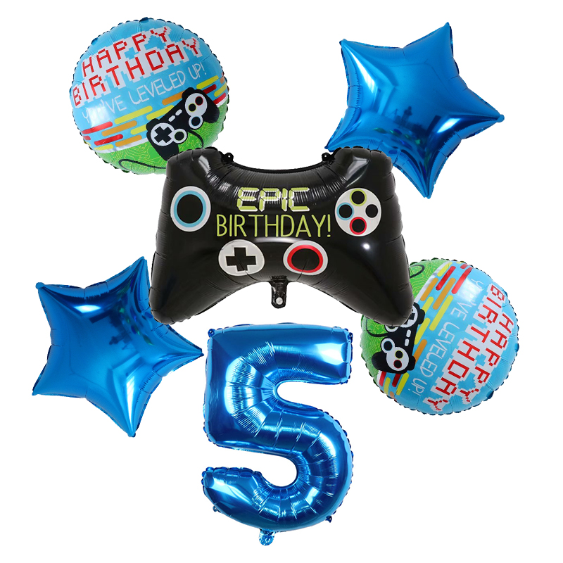 6 adet Gamepad Boy Oyun Folyo  - Party Games Kids Birthday incelemesi ve fiyatı