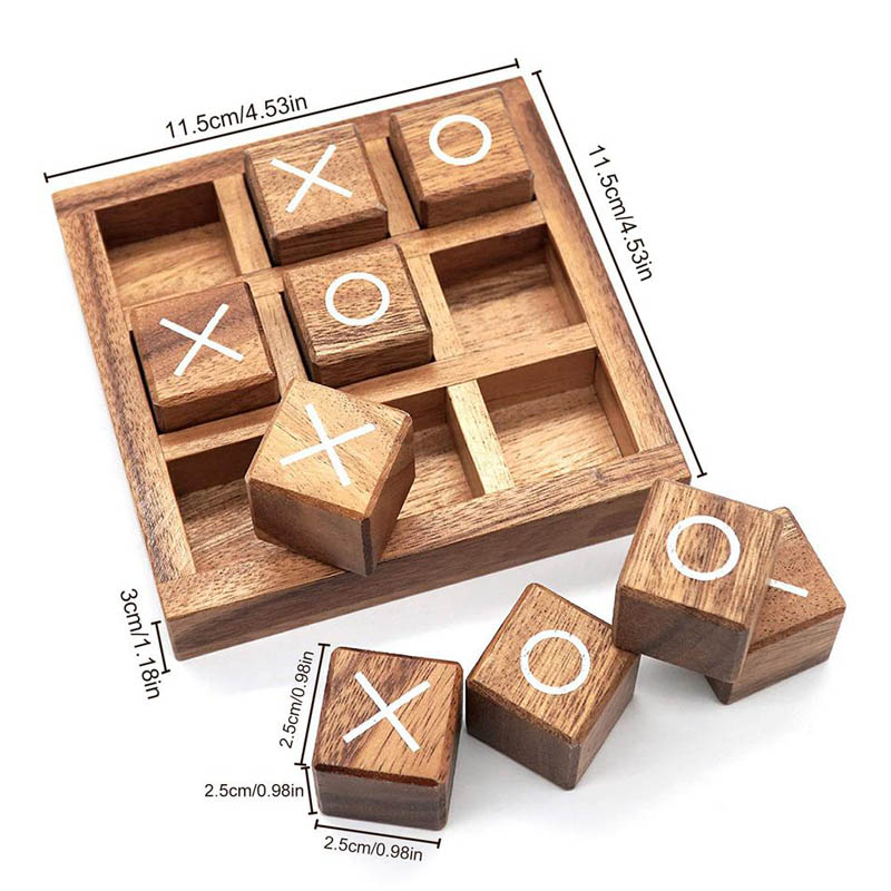 Ahşap Tic Tac Toe Tahta Oyunu  - Party Games Juegos De Mesa incelemesi ve fiyatı