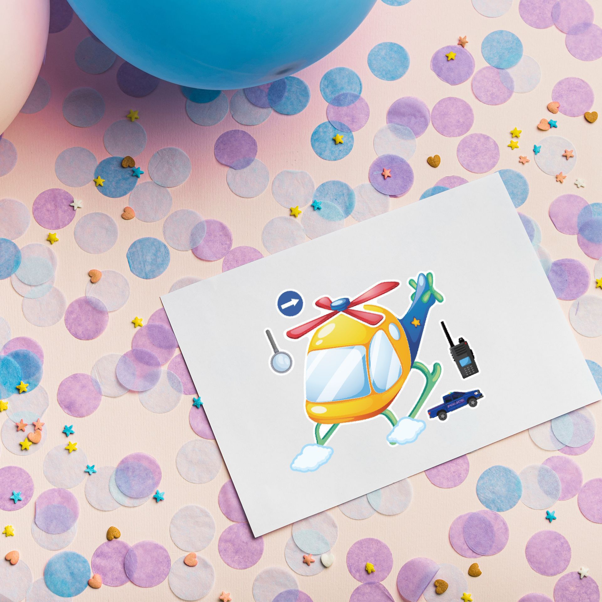 16 Sayfa Karikatür Meslek Poli - Party Games Kids Birthday incelemesi ve fiyatı