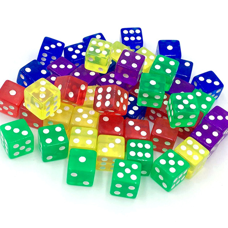 12 adet 16MM şeffaf zar tahta  - Party Games Juegos De Mesa incelemesi ve fiyatı