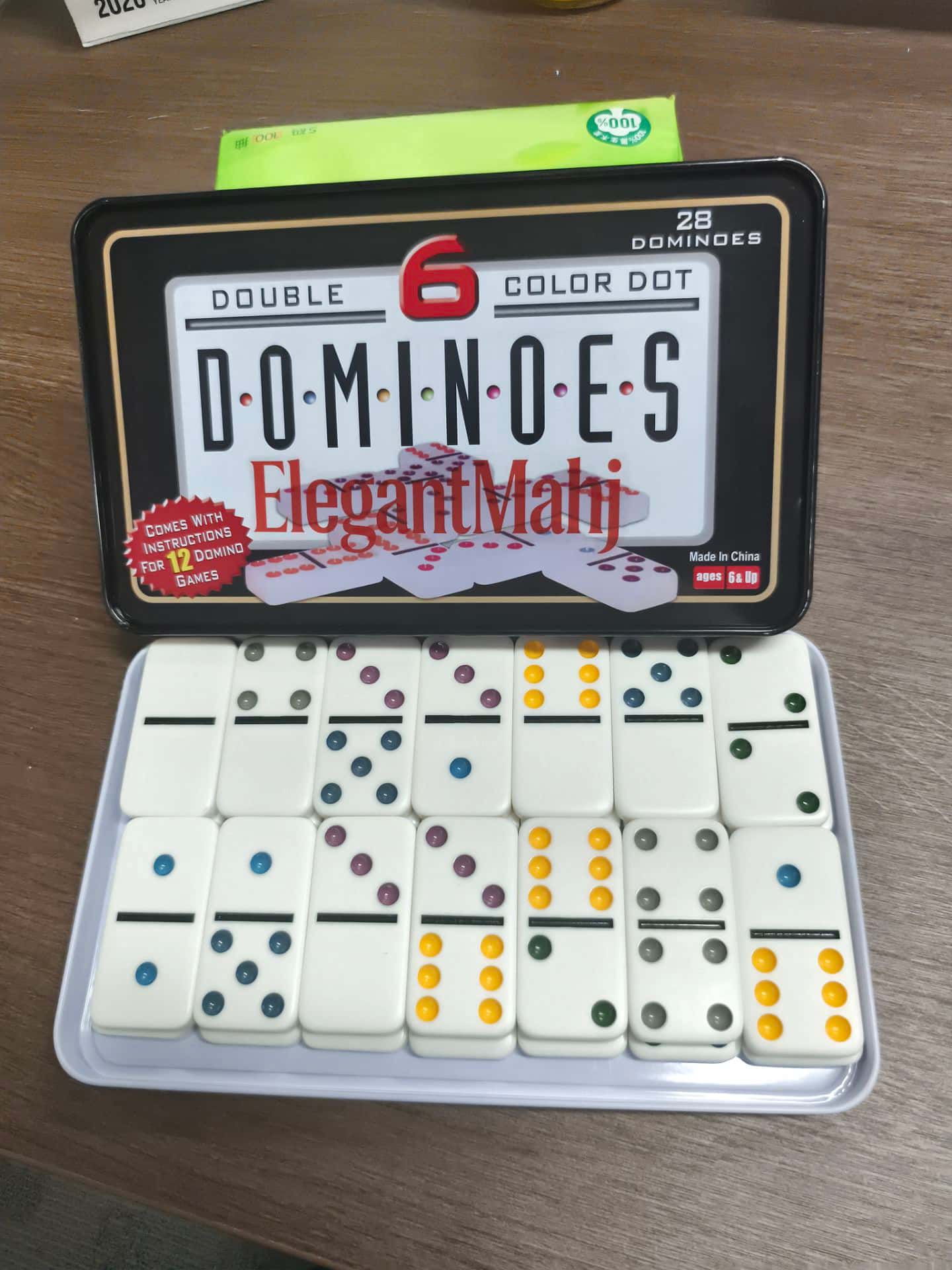 ElegantMahj Çift Altılı Domino - Party Games Box incelemesi ve fiyatı
